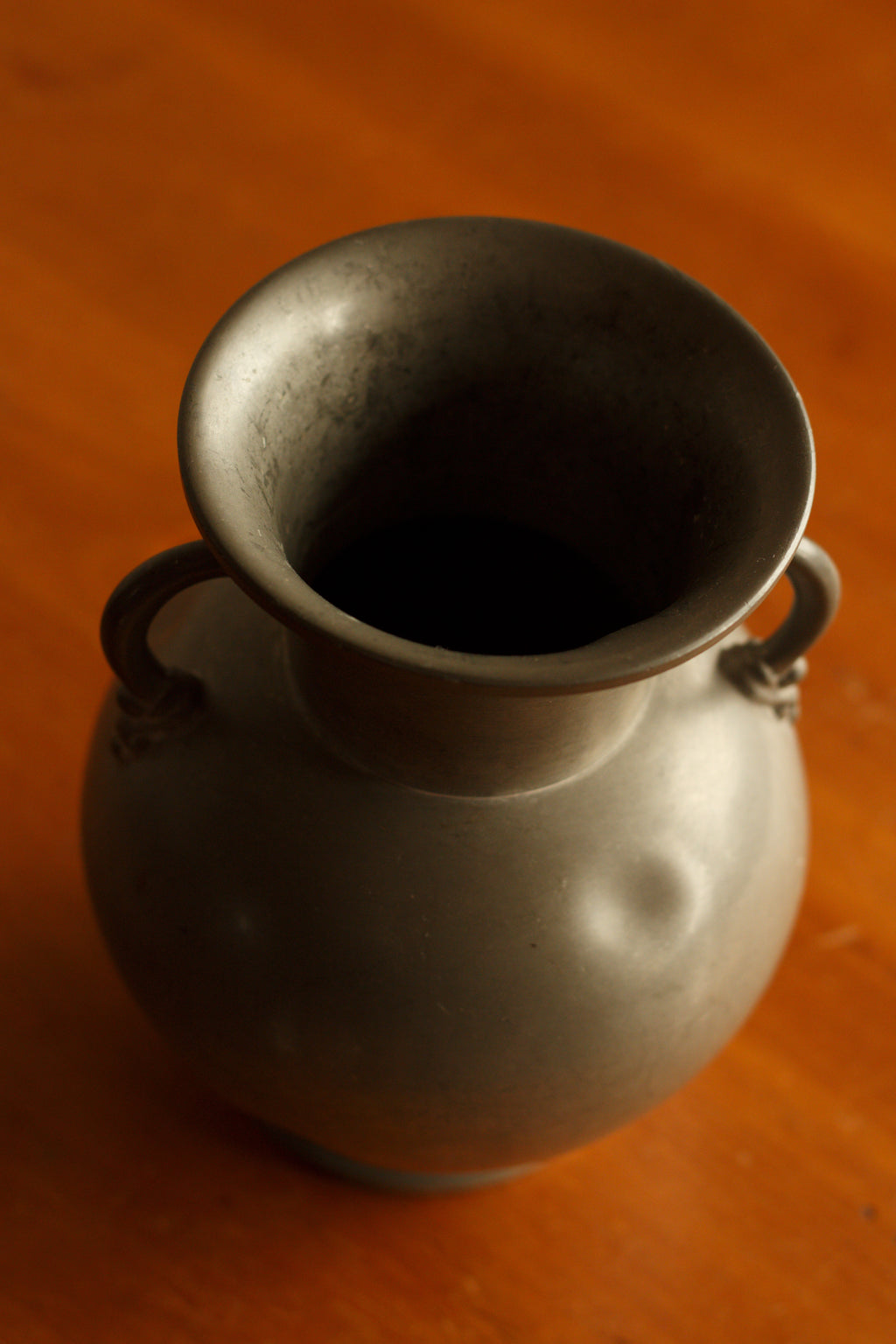 Sculptural Pewter Vase