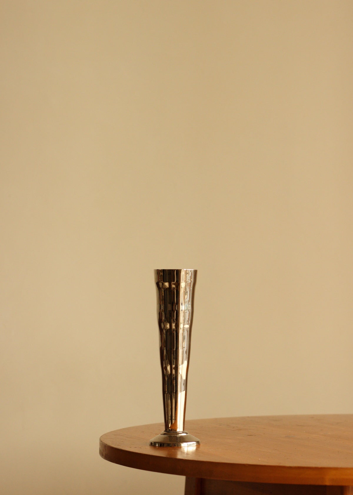 Silver-Plated Trumpet Vase