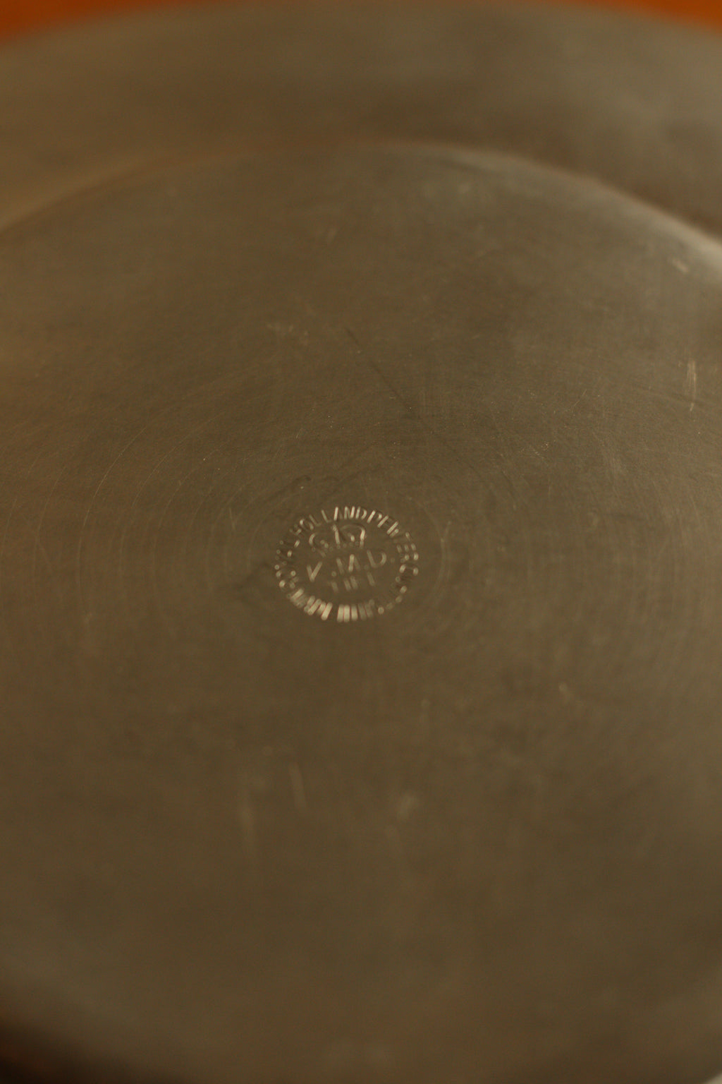 Footed Pewter Bowl