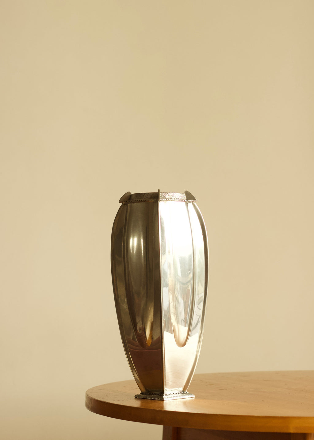 Sculptural Silver Vase