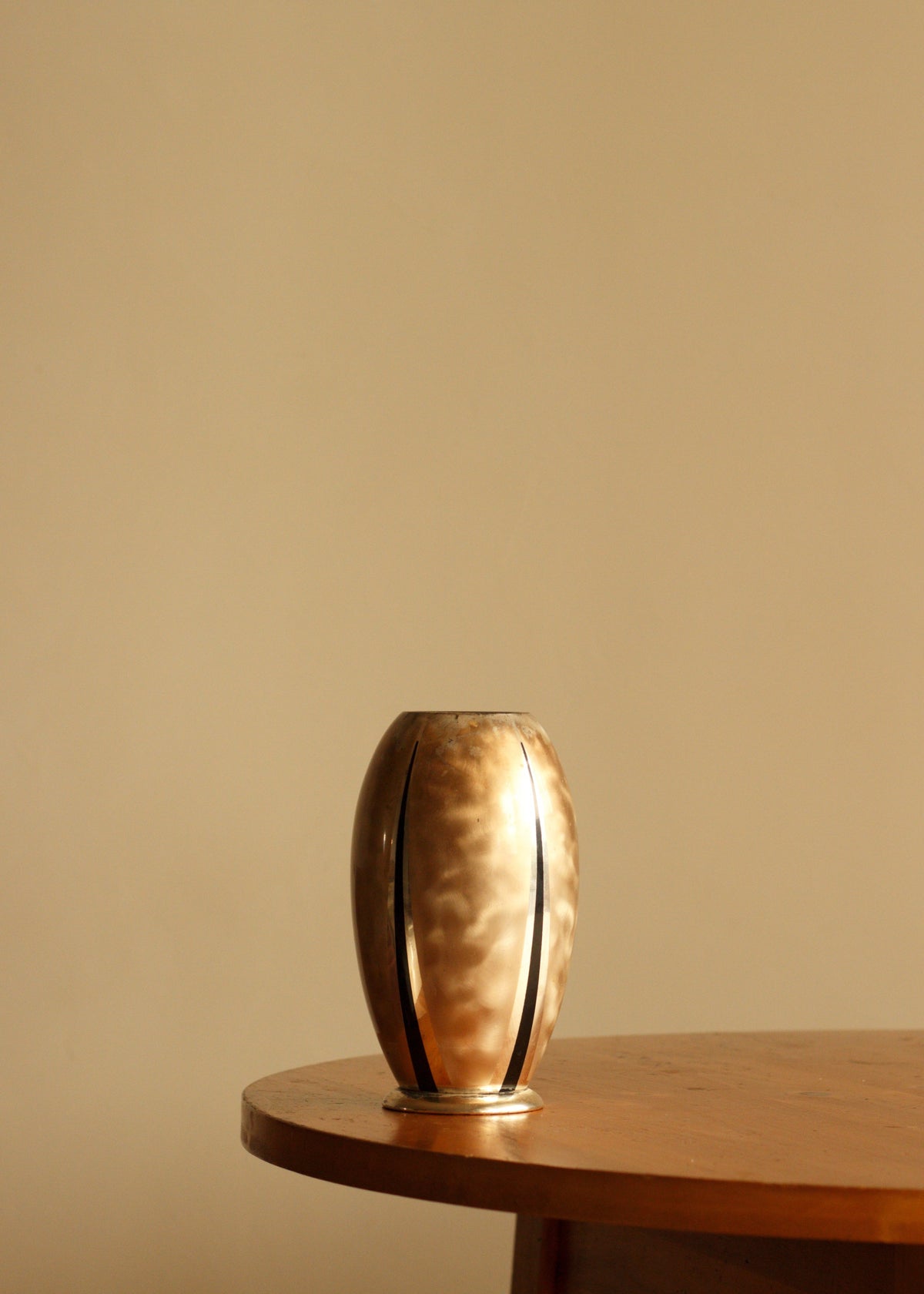 Art Deco Silverplate Vase