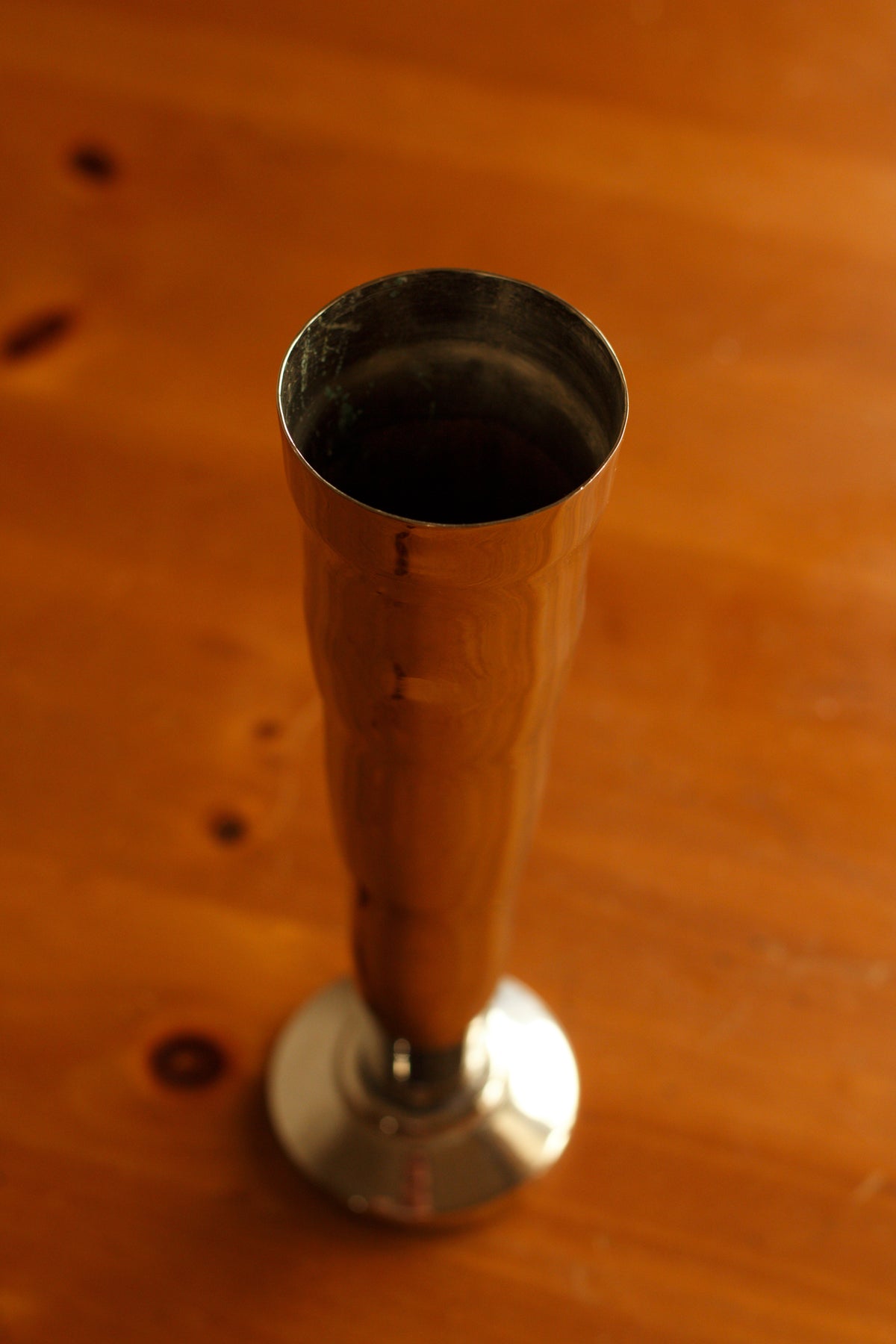 Silver-Plated Trumpet Vase