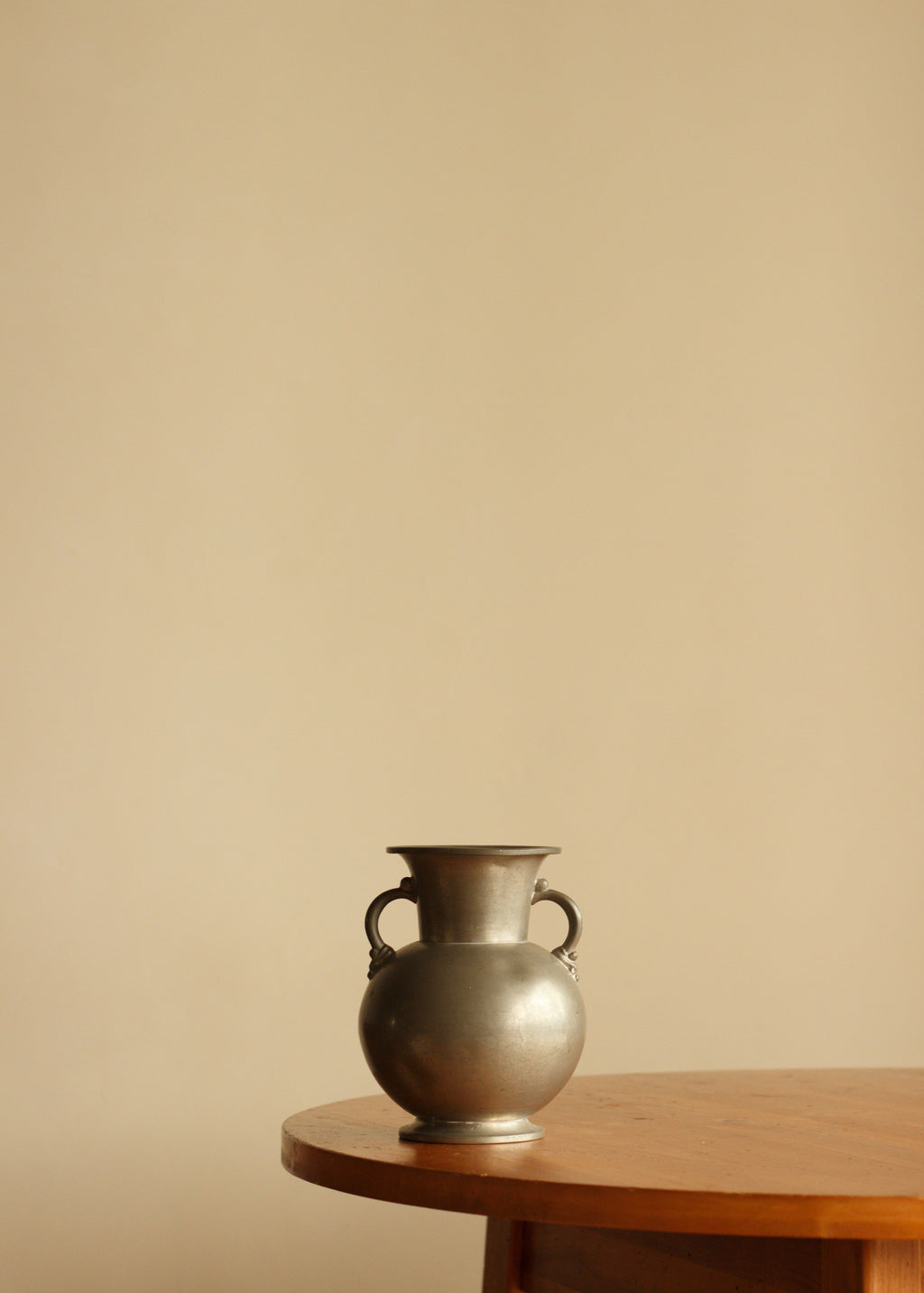 Sculptural Pewter Vase