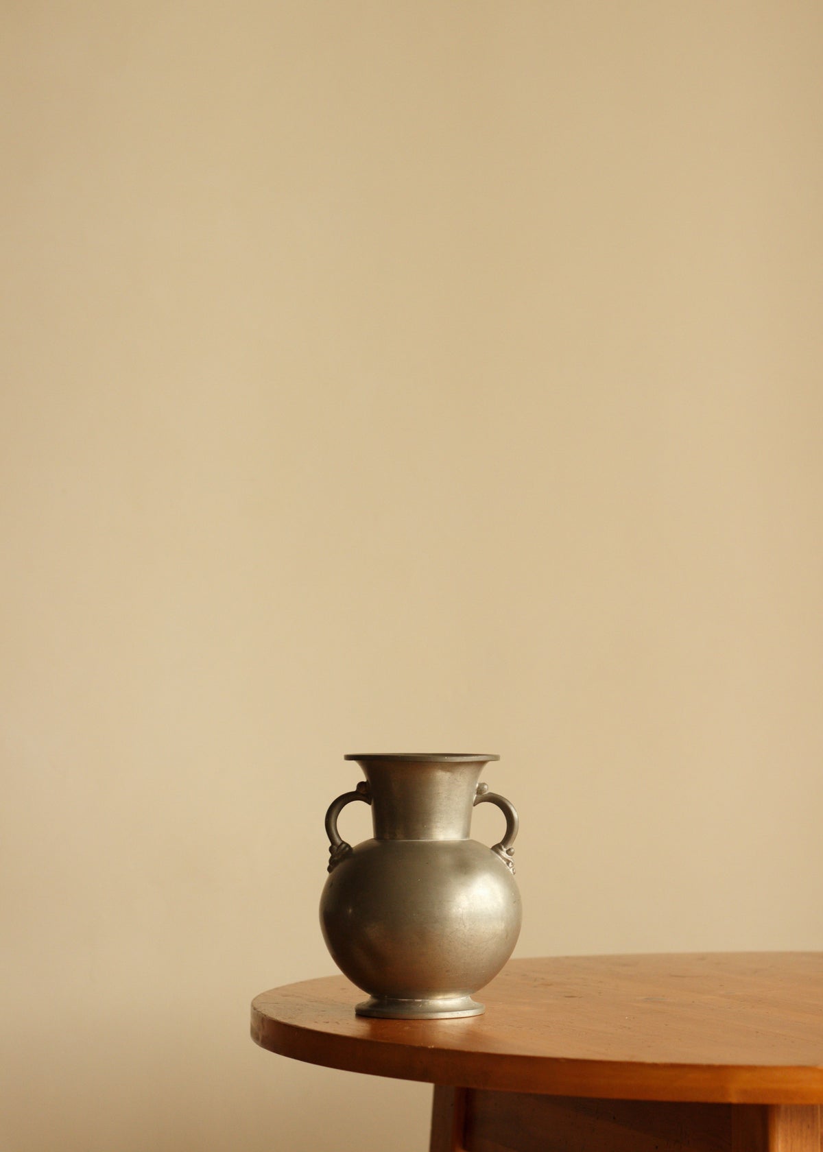 Sculptural Pewter Vase