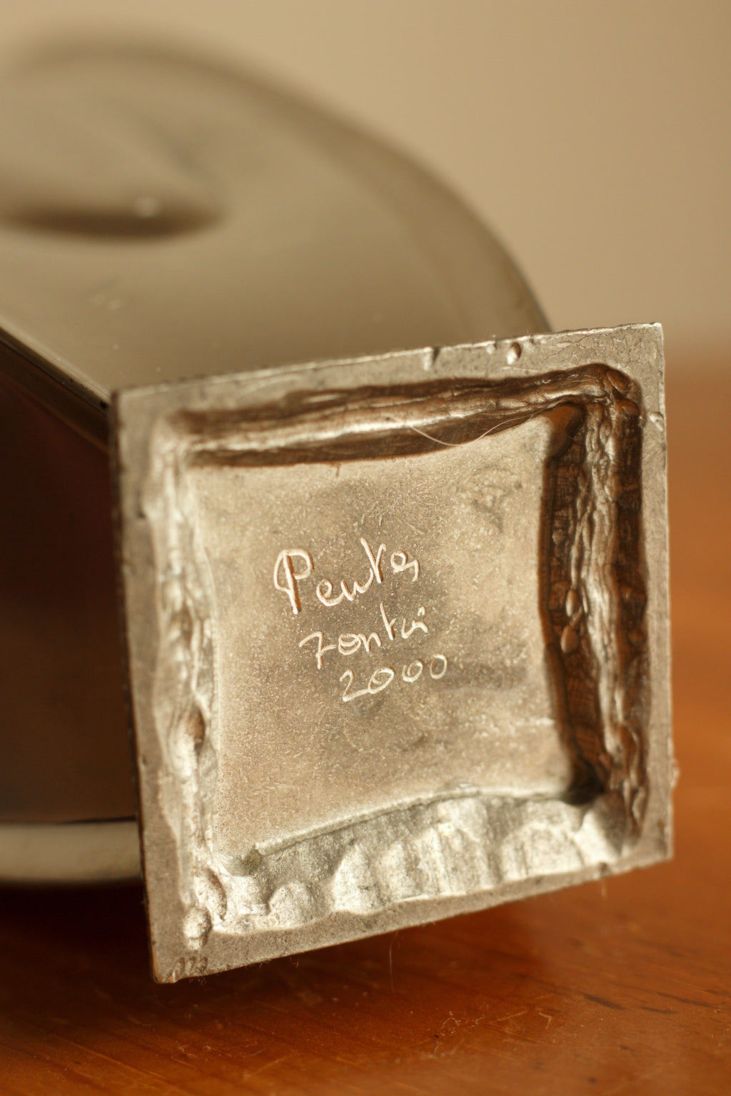 Sculptural Silver Vase