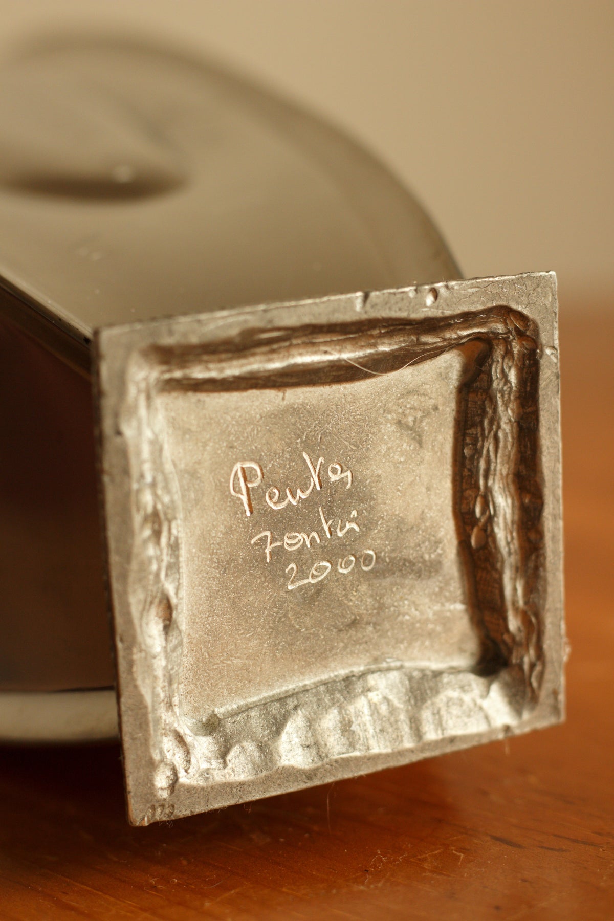 Sculptural Silver Vase