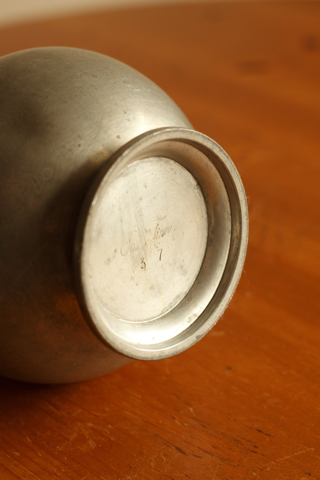 Sculptural Pewter Vase