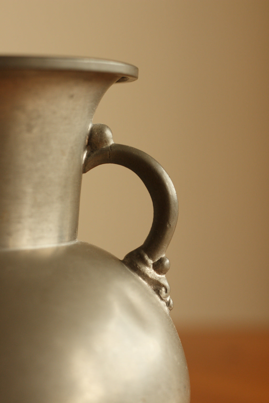 Sculptural Pewter Vase