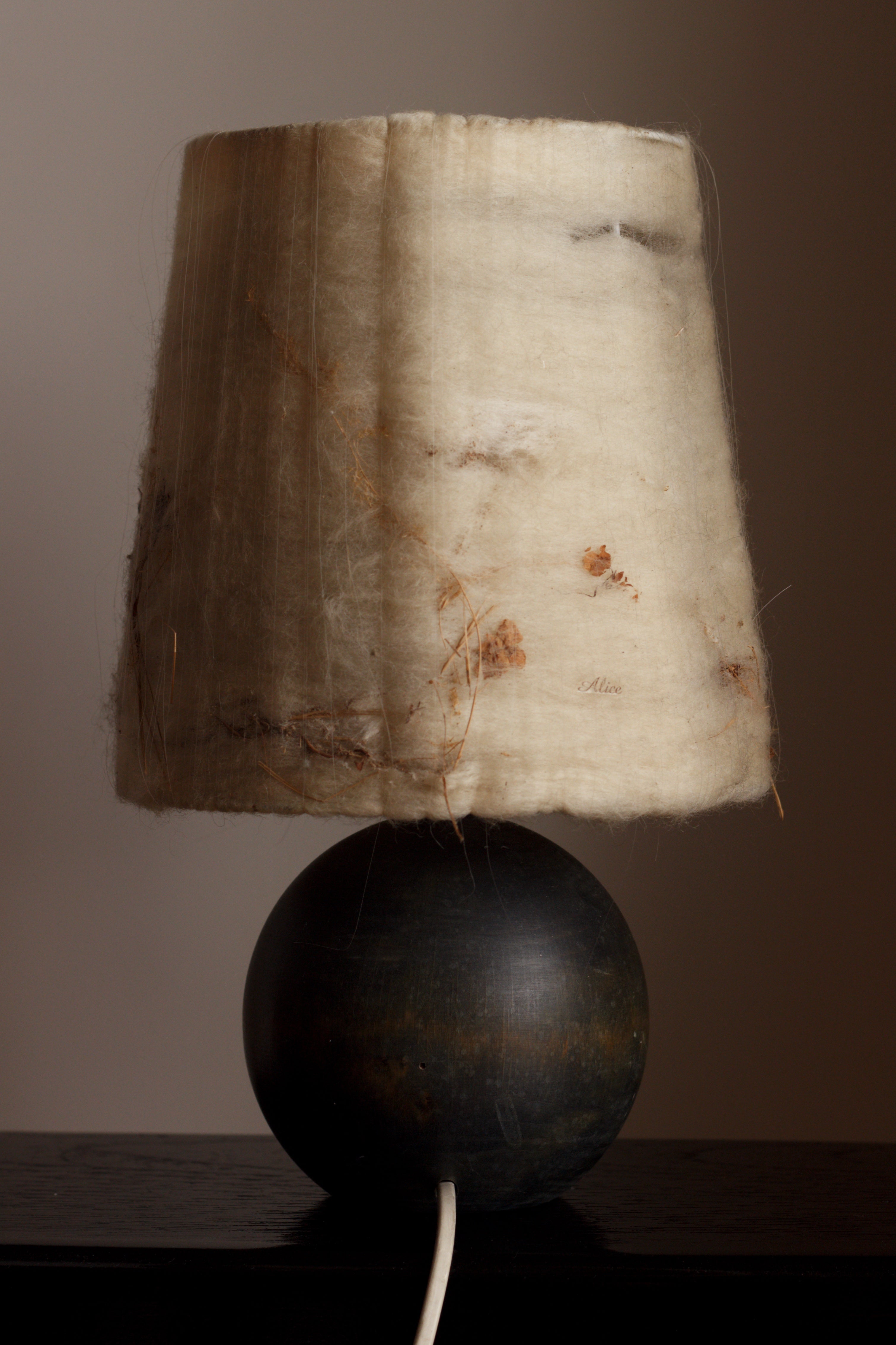 Vintage sphere lamp
