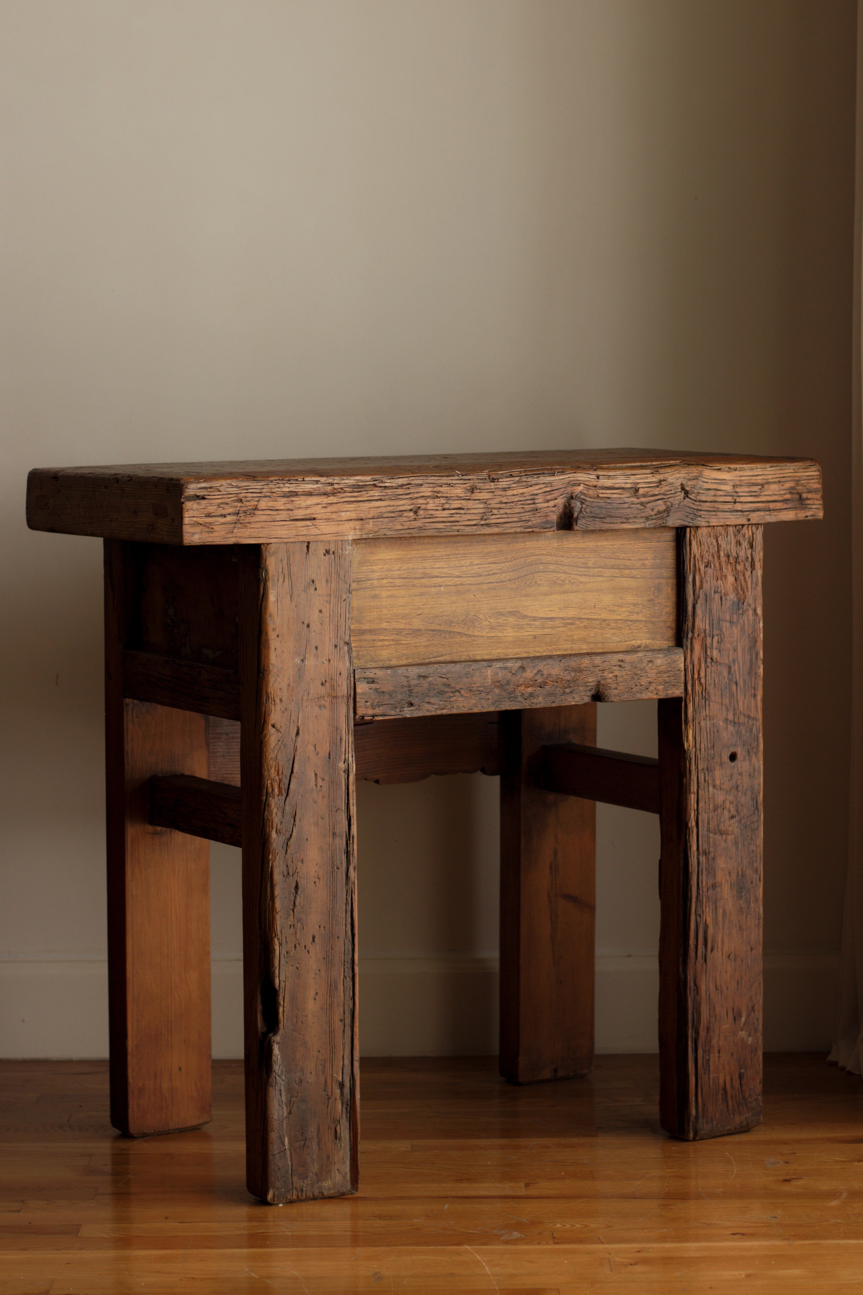 Vintage Carved Wood Table