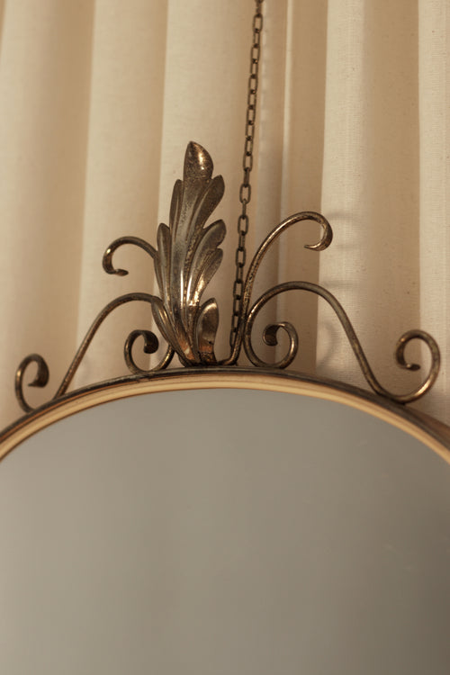 Dehnudt Brass Mirror, c. 1950s