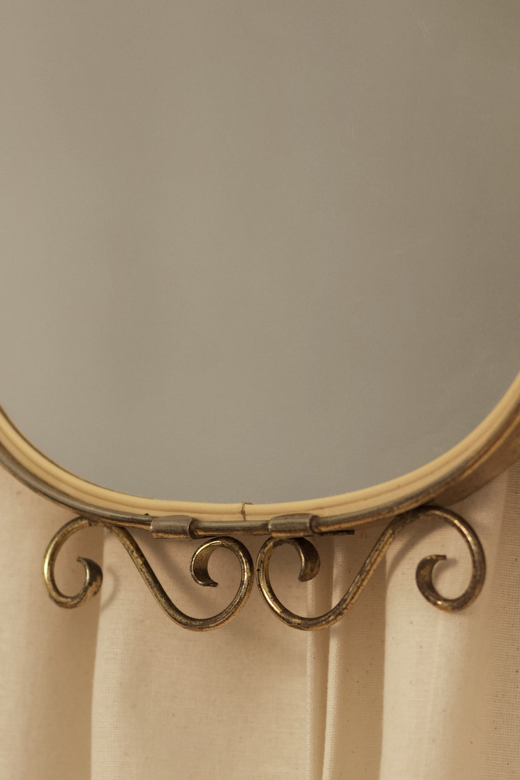 Dehnudt Brass Mirror, c. 1950s