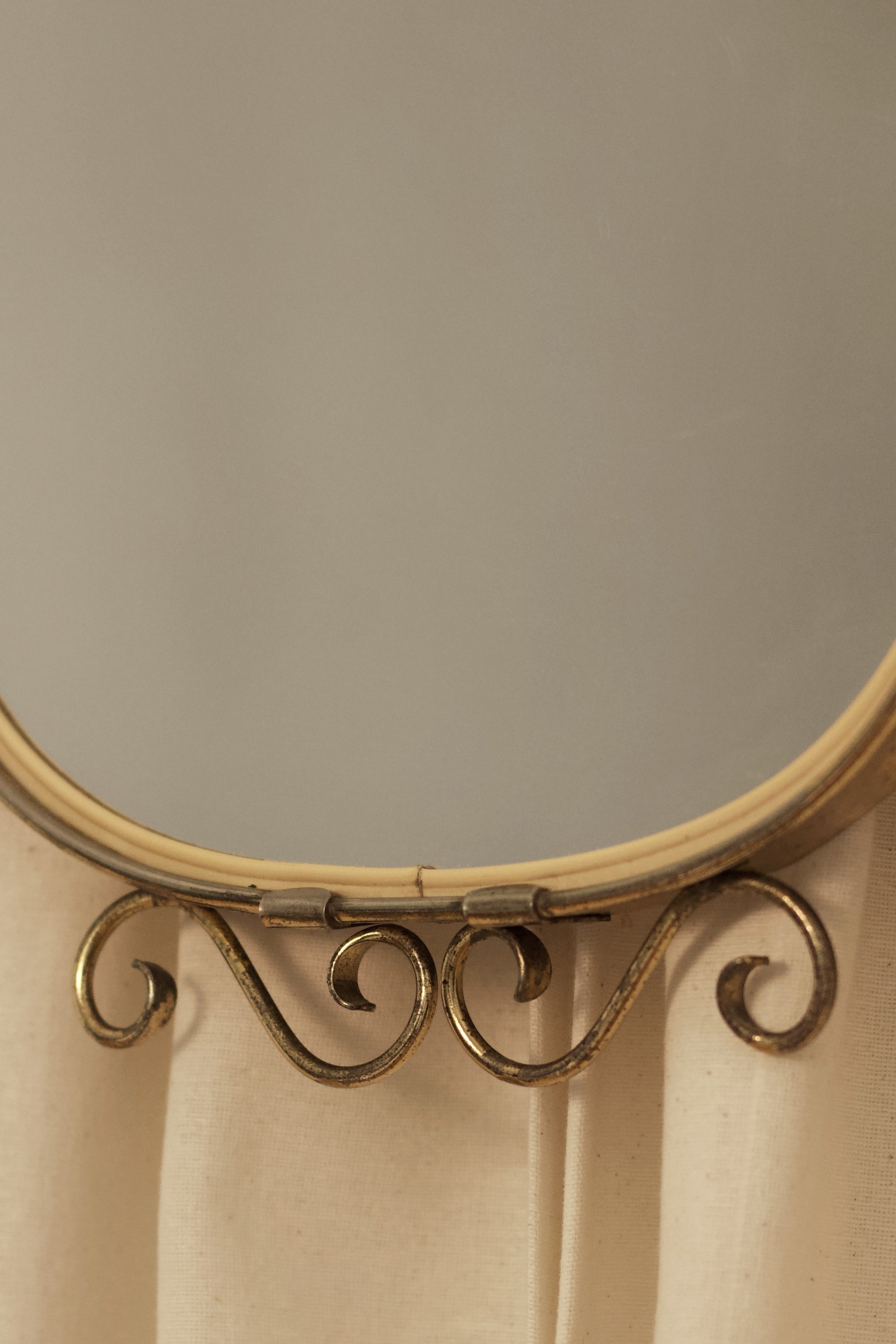 Dehnudt Brass Mirror, c. 1950s