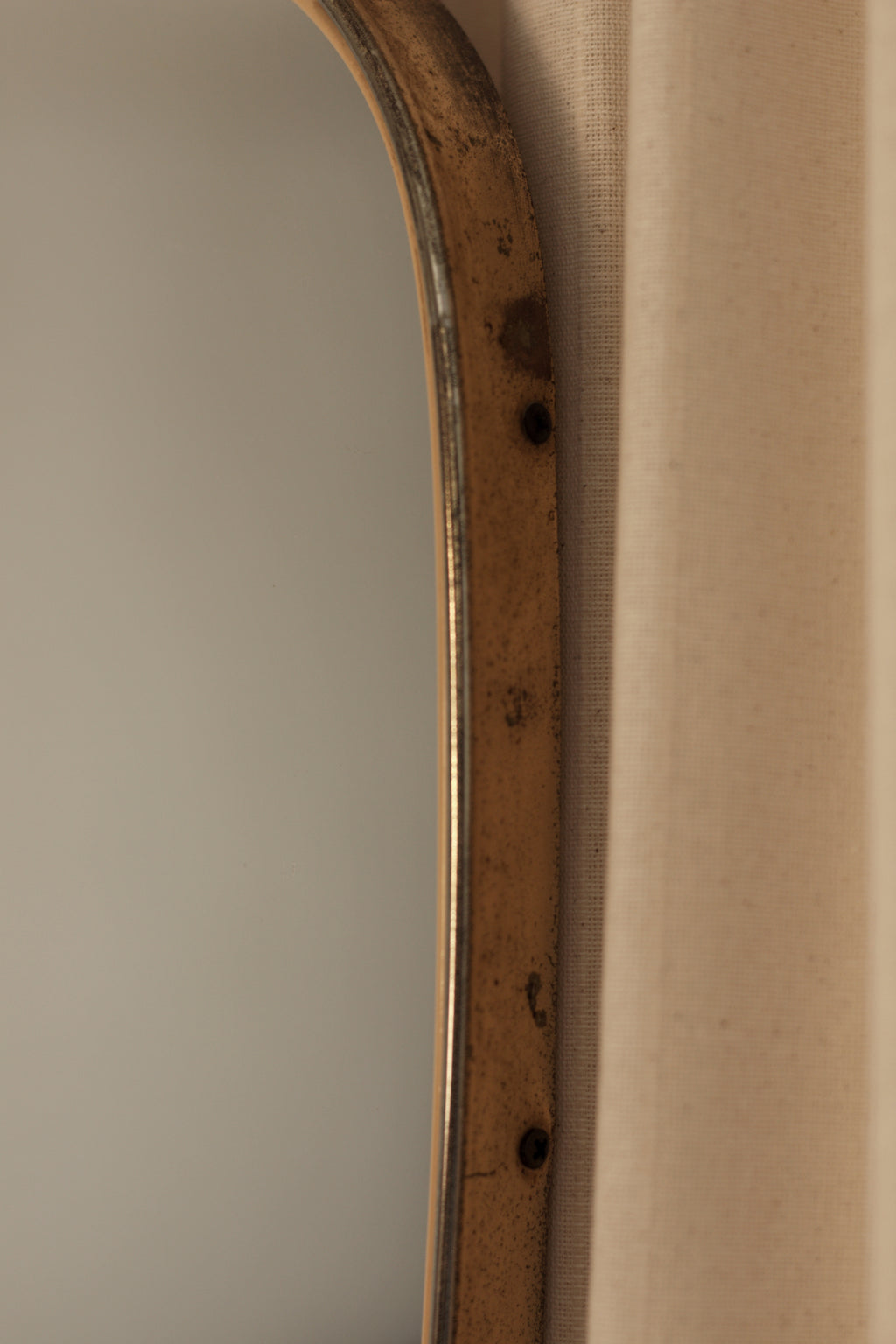 Dehnudt Brass Mirror, c. 1950s