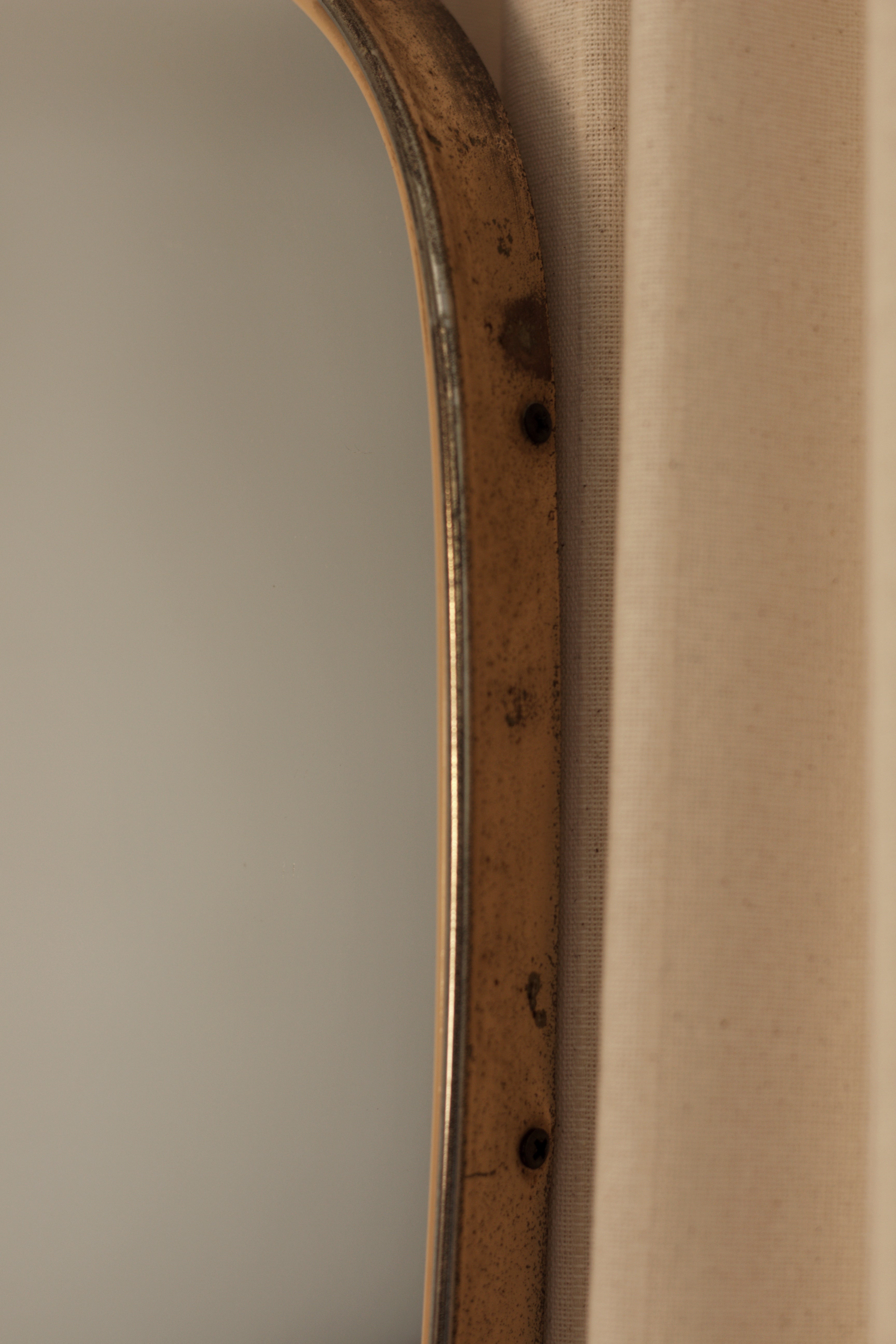 Dehnudt Brass Mirror, c. 1950s