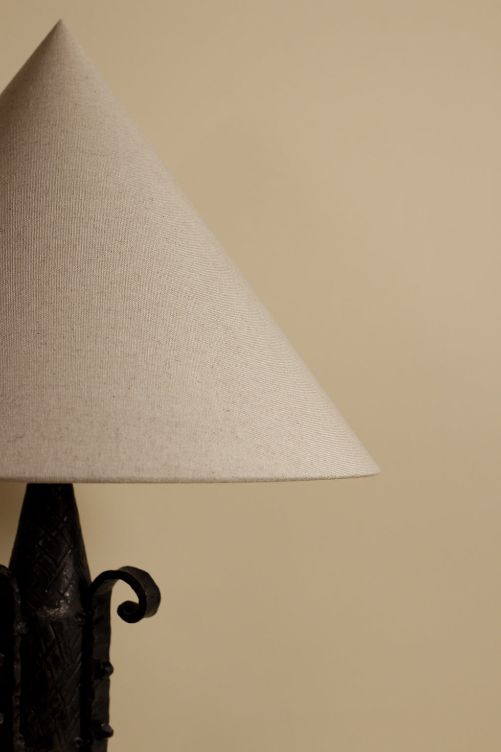 French Art Deco Hand-Forged Lamp