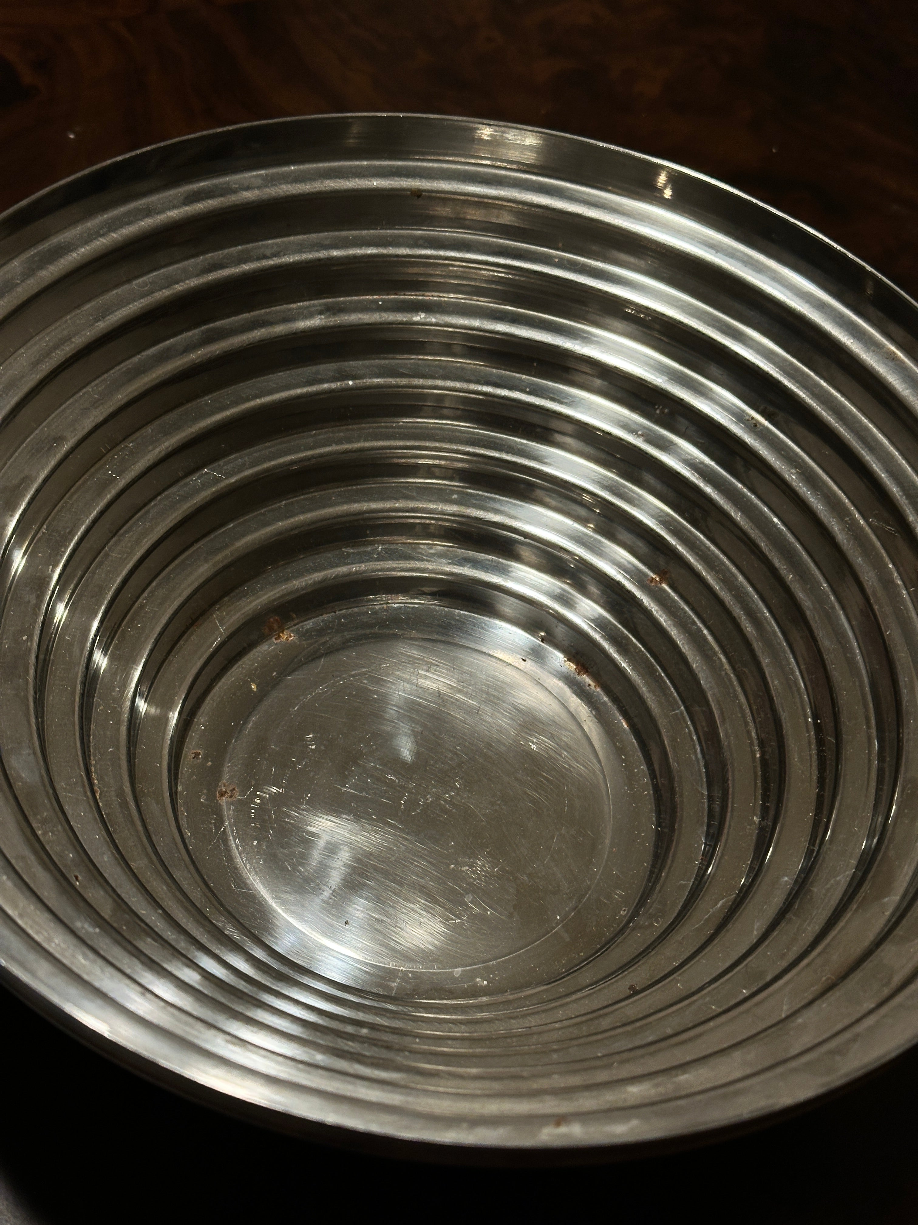 Stainless Steel Bowl, c. 1980s, Mann