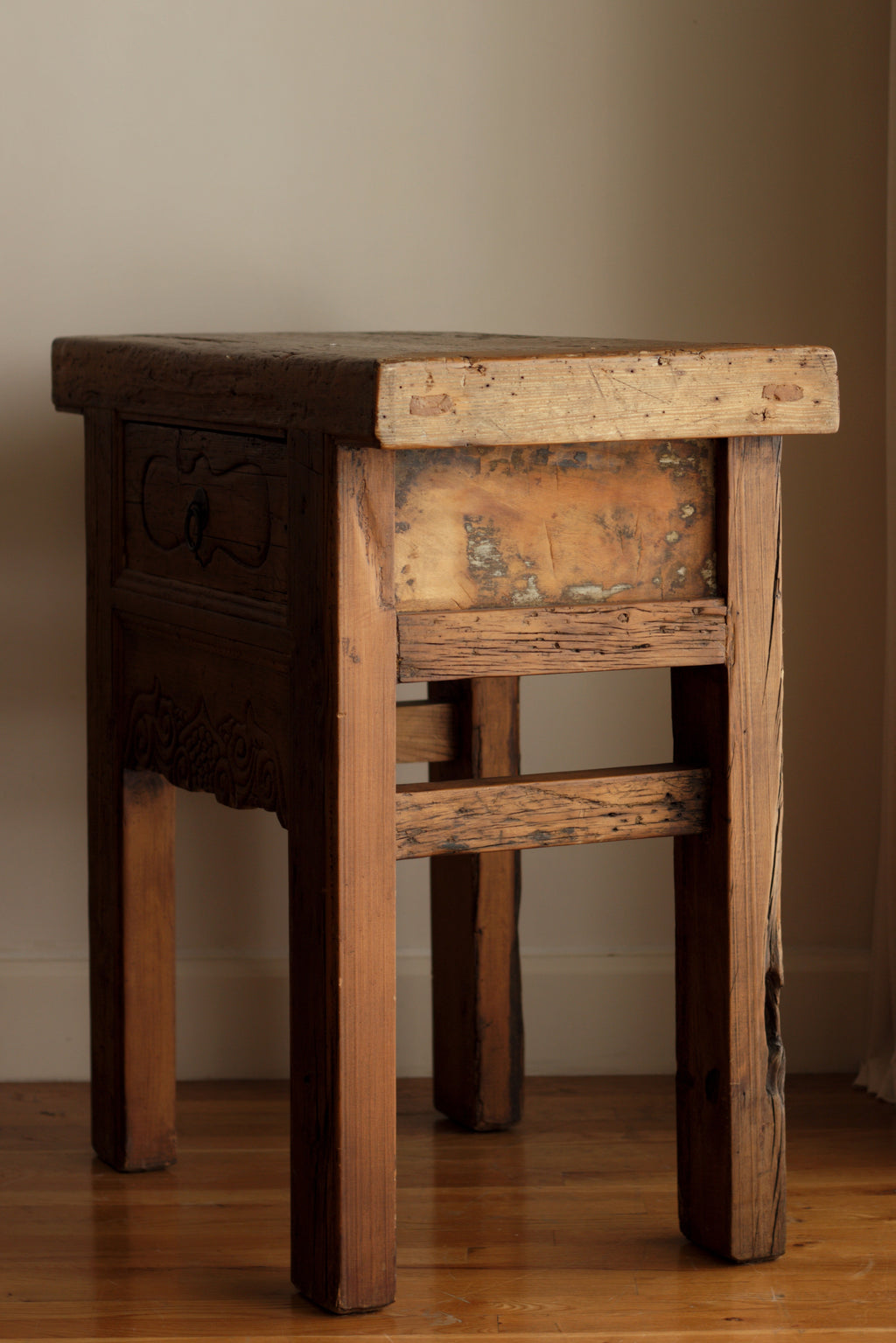 Vintage Carved Wood Table